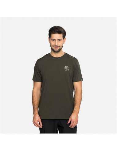 T-shirt męski viking lenta bamboo light man ciemno zielony   m