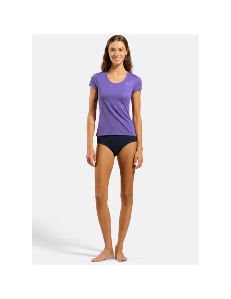 Koszulka damska odlo active f-dry light bl top crew neck s/s fioletowa