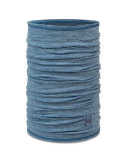 Bandana buff merino lightweight solid lake blue
