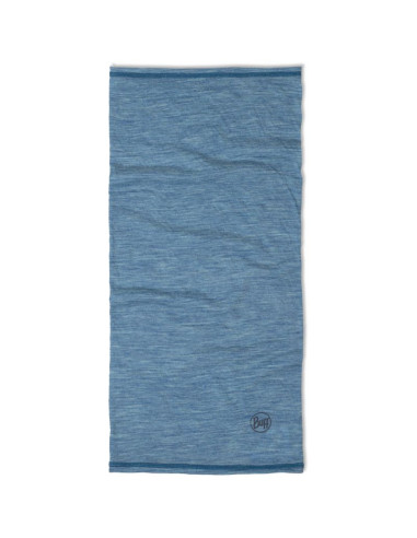 Bandana buff merino lightweight solid lake blue