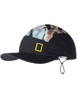 Czapka z daszkiem buff 5 panel explore cap  reige black