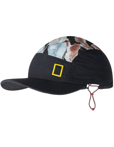 Czapka z daszkiem buff 5 panel explore cap  reige black