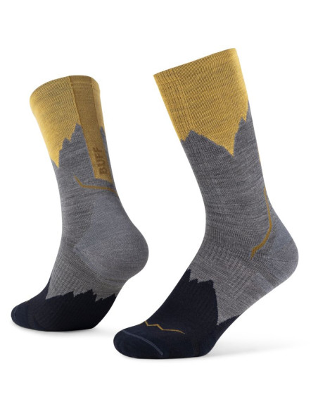 Skarpetki buff merino lightweight crew sock lwc3 grey s