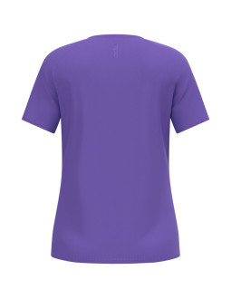Koszulka damska odlo essential print t-shirt crew neck s/s fioletowa