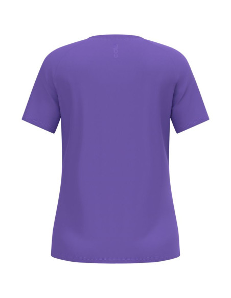 Koszulka damska odlo essential print t-shirt crew neck s/s fioletowa