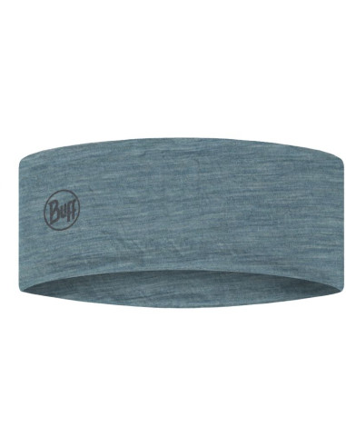 Opaska buff merino lightweight headband solid pool