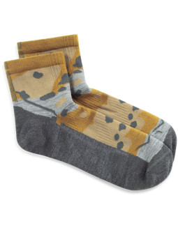 Skarpetki buff merino lightweight quarter sock lwq2 umber khaki s 2