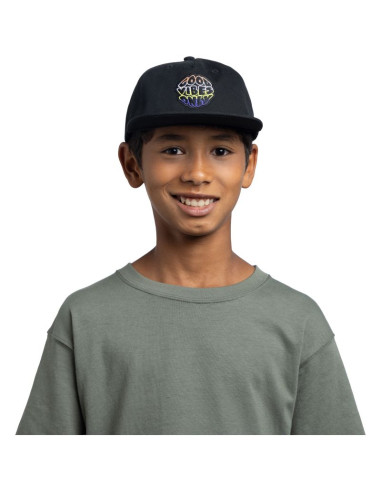 Dziecięca czapka z daszkiem buff snapback cap solid black