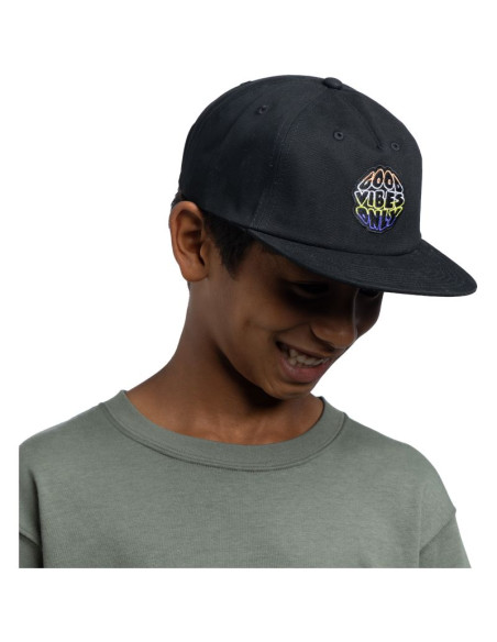 Dziecięca czapka z daszkiem buff snapback cap solid black