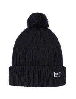 Czapka zimowa super.natural pom beanie - jet black 2