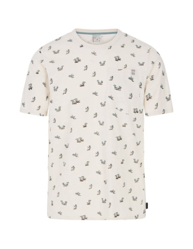 T-shirt męski protest prtelston biały