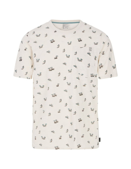 T-shirt męski protest prtelston biały