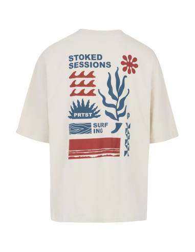 T-shirt męski protest prtcode biały