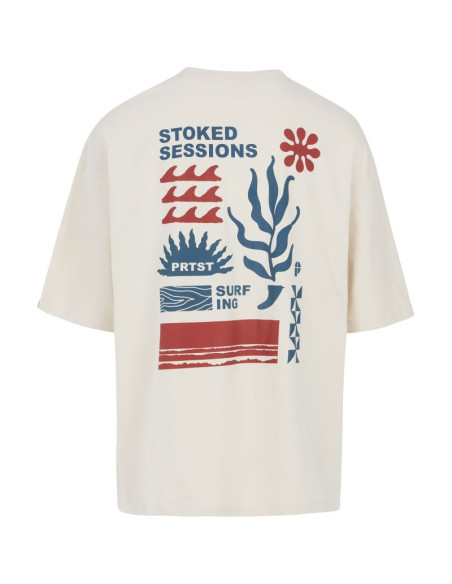 T-shirt męski protest prtcode biały