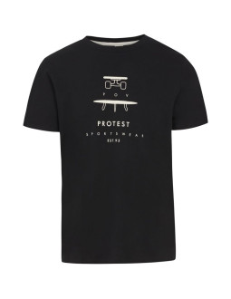 T-shirt męski protest prtandros czarny