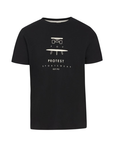 T-shirt męski protest prtandros czarny