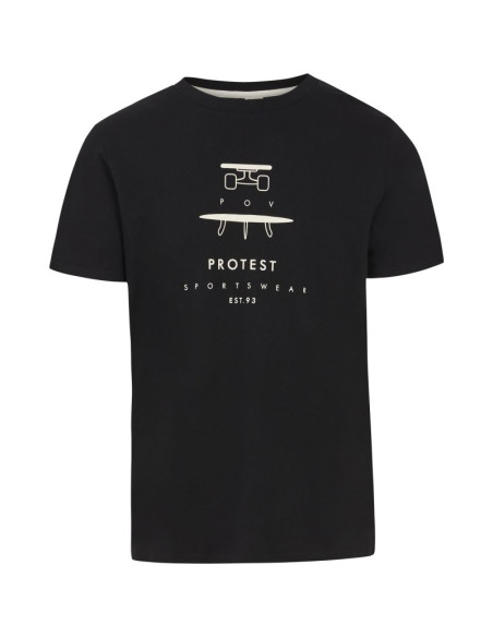 T-shirt męski protest prtandros czarny