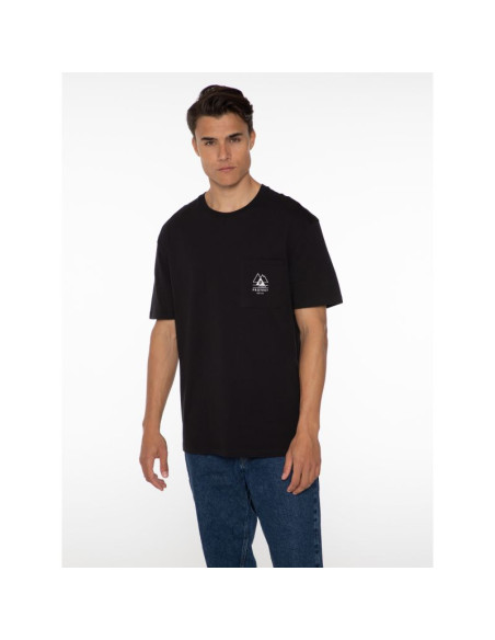 T-shirt męski protest isiah czarny