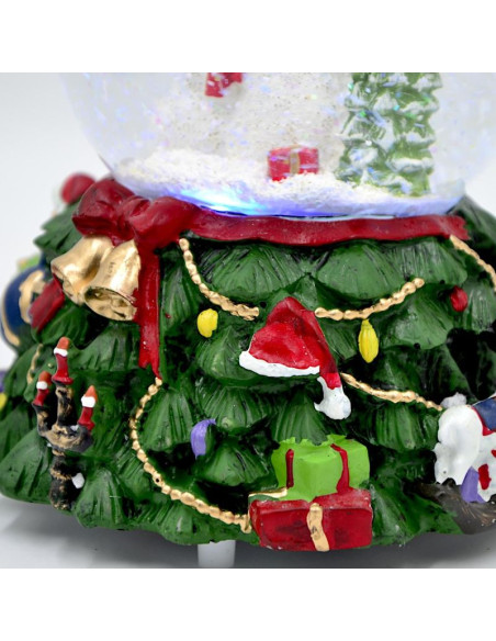 Kula śnieżna led z muzyką 8 melodii 16,5x13x12cm bałwan