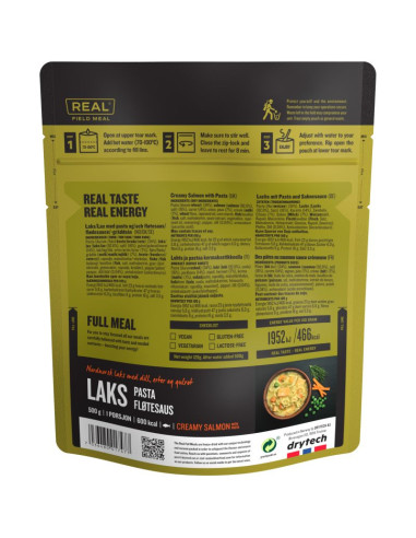 Żywność liofilizowana real field meal łosoś z makaronem w sosie śmietanowym 520 g