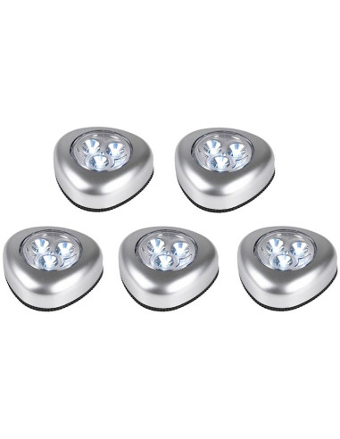 Zestaw 5 lampek push light led na baterie grundig