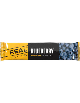 Baton proteinowy real on the go o smaku jagodowym 40 g