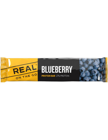 Baton proteinowy real on the go o smaku jagodowym 40 g
