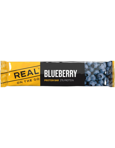 Baton proteinowy real on the go o smaku jagodowym 40 g