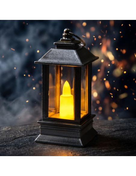 Świeca latarnia led 9cm srebrny