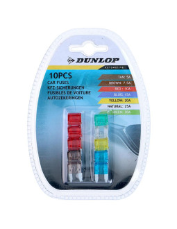 Zestaw mini bezpieczników 10szt dunlop