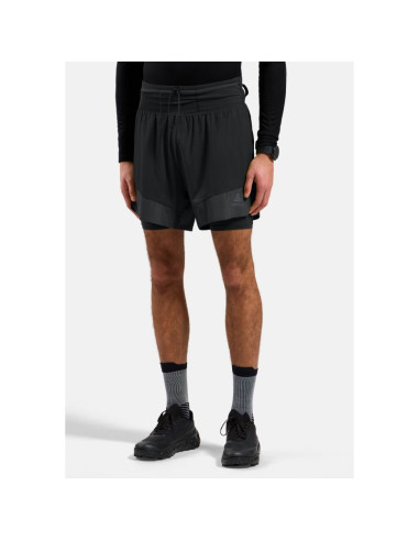 Spodenki męskie odlo 2-in-1 short x-alp trail 6 inch czarne
