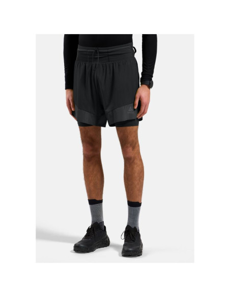 Spodenki męskie odlo 2-in-1 short x-alp trail 6 inch czarne