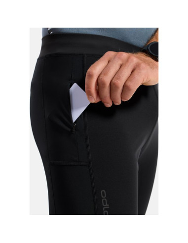Legginsy męskie odlo zeroweight warm reflective tights czarne
