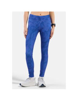 Legginsy tech. damskie odlo tights zeroweight print niebieskie 2