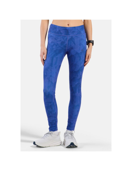 Legginsy tech. damskie odlo tights zeroweight print niebieskie