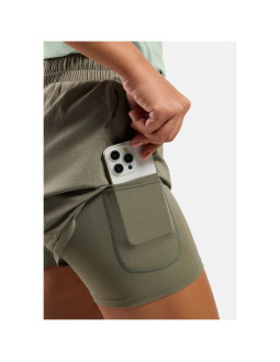 Spodenki damskie odlo zeroweight 3 inch 2-in-1 short beżowe 2