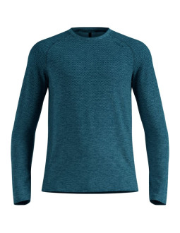 Koszulka z długim rękawem męska odlo essential seamless t-shirt crew neck l/s zielona 2