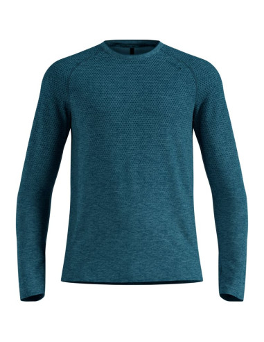 Koszulka z długim rękawem męska odlo essential seamless t-shirt crew neck l/s zielona