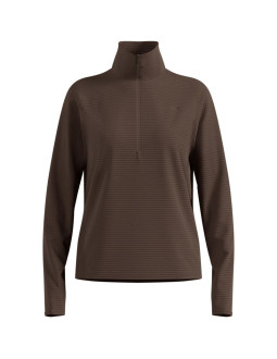 Bluza z półgolfem damska odlo essential thermal mid layer 1/2 zip brązowa 2