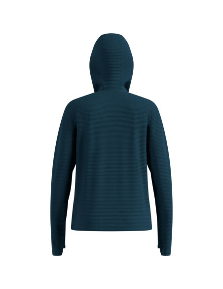 Bluza z kapturem damska odlo essential thermal mid layer hoody zielona