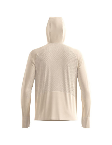 Bluza z kapturem męska odlo x-alp mid layer hoody beżowa