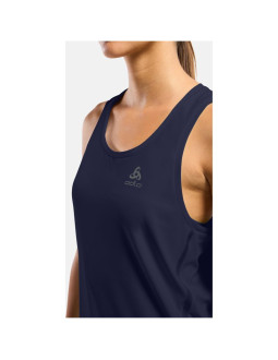 Koszulka bez rękawów damska odlo zeroweight chill-tec tank crew neck granatowa 2
