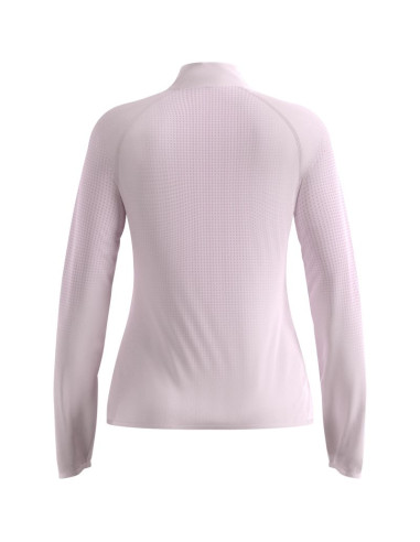 Bluza z półgolfem damska odlo zeroweight warm mid layer 1/2 zip różowa