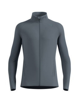 Kurtka hybrydowa męska odlo zeroweight warm hybrid jacket szara 2