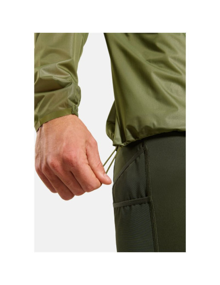 Kurtka męska odlo jacket zeroweight dual dry pk waterproof zielona
