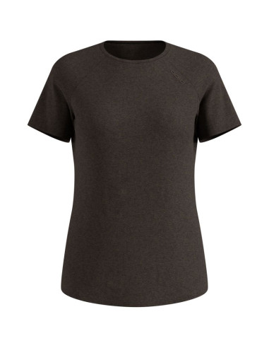 Koszulka z krótkim rękawem damska odlo essential 365 t-shirt crew neck s/s brązowa