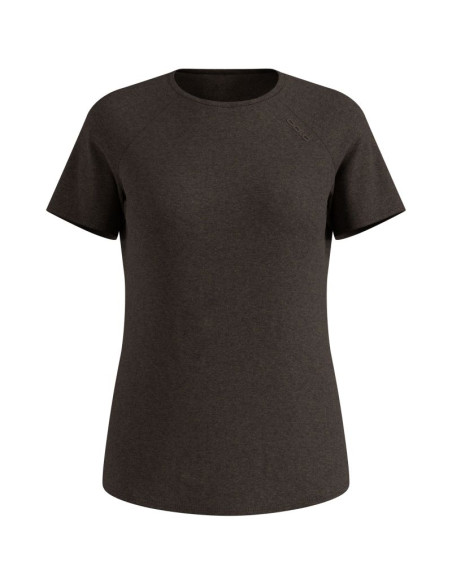 Koszulka z krótkim rękawem damska odlo essential 365 t-shirt crew neck s/s brązowa