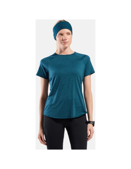 Koszulka z krótkim rękawem damska odlo essential 365 t-shirt crew neck s/s zielona