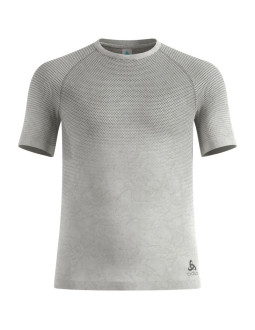 Koszulka męska odlo bl top crew neck s/s performance light - rain dye beżowa 2