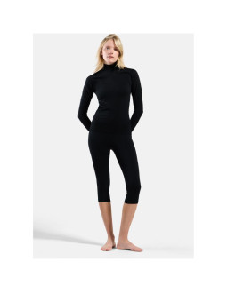 Legginsy termoaktywne 3/4 damskie odlo performance warm bl bottom 3/4 czarne 2